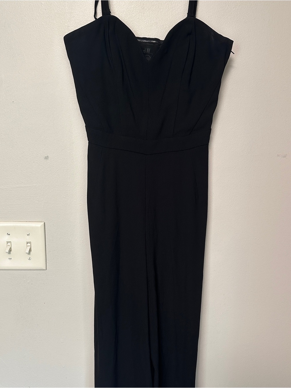H&M Black Strapless Jumpsuit